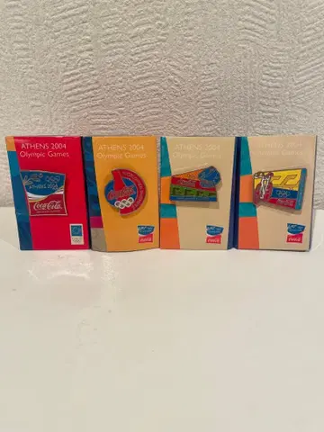 아테네 2004 올림픽 핀 배지 4개 세트