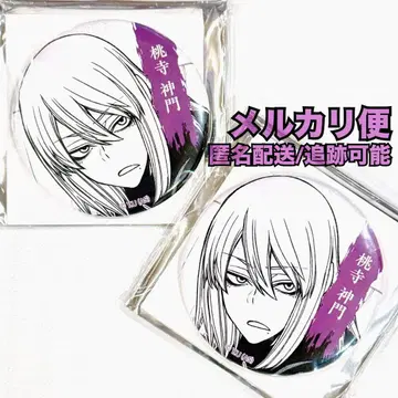 도겐안키 모모데라 미카도 TSUTAYA 28종 트레이딩 캔뱃지 2점 원작