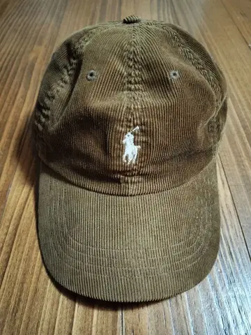 POLO 브라운 코듀로이 캡