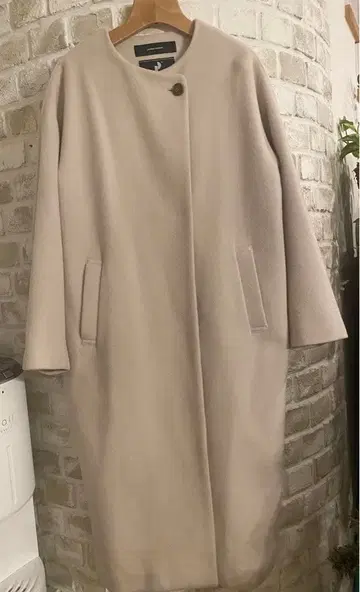 저널 스탠다드 PONTETORTO 노카라 코트 캐시미어 혼방