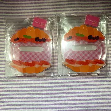 후쿠야 아크릴 캔뱃지 스탠드 샌드! 핑크 2개 베이커리 캐릭터 복권