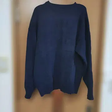 에디 바우어 코튼 니트 블랙 택 눈꽃 패턴