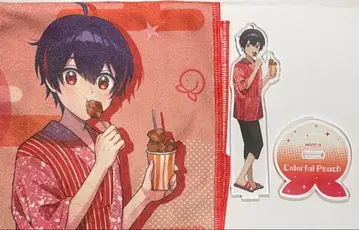 컬러풀 피치 카라피치 유안군 타월 극락탕 아크릴 스탠드