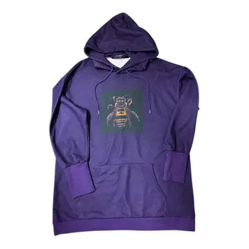 [NO ID.] 모자이크 프린트 빅 후드티 퍼플