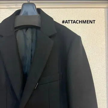 ATTACHMENT 캐시미어 혼방 멜톤 체스터 코트 사이즈 2