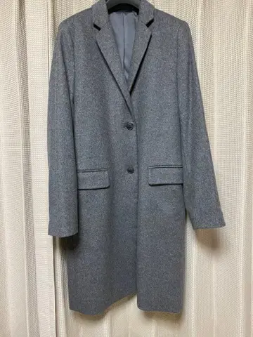 유니클로 UNIQLO 그레이 울 캐시미어 체스터 코트 M