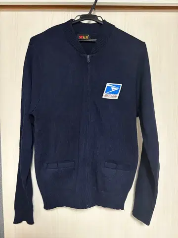 USPS 집업 스웨터 네이비