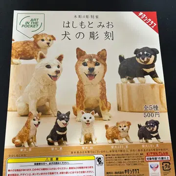 하시모토 미오 강아지 조각 전 5종 세트 키탄클럽