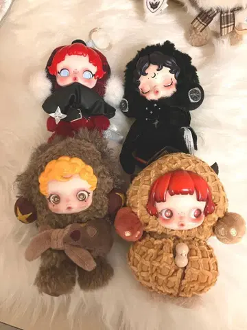 스컬 팬더 봉제 인형 키링