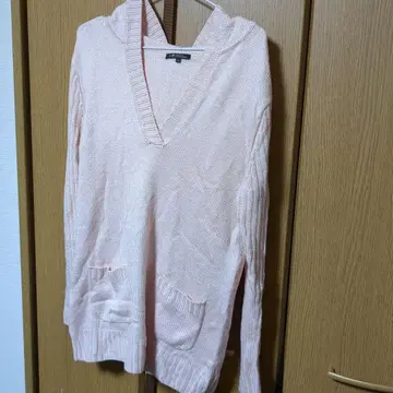 23구 롱 니트 후드티 44 사이즈