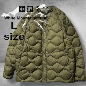 UNIQLO 화이트 마운티니어링 다운 자켓