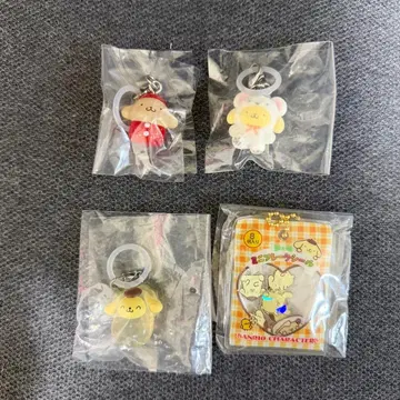 산리오 메지루시 액세서리 폼폼푸딩 4점 세트 묶음 판매