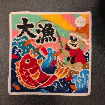 페이러 타이료 니코니코마루 타월 손수건 화이트