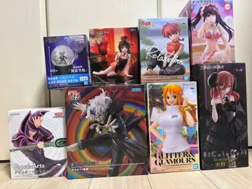 프라이스 피규어 8개 묶음 판매 원피스 주술회전 5등분의 신부 유희왕