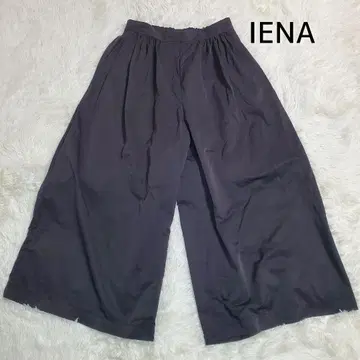 [새상품급] IENA 개더턱 가우초 팬츠 블랙 M 사이즈 2025년 모델