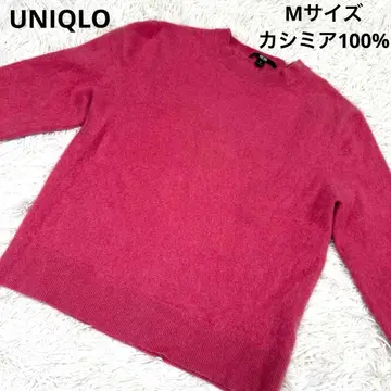 새상품급 UNIQLO 캐시미어 100% 니트 M 사이즈 핑크