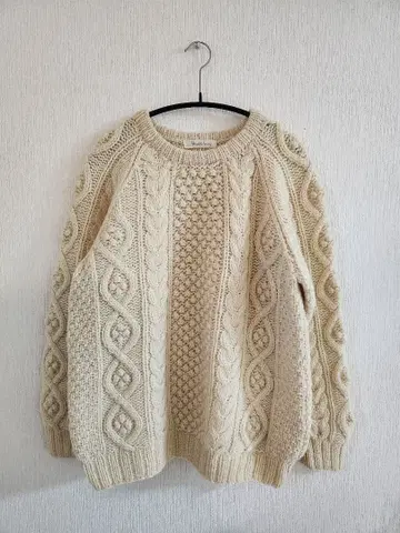 80s 90s 피셔맨 니트 케이블 니트 구제 의류 빈티지