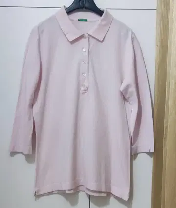 핑크 베네통 폴로 베네통 핑크색 피케 셔츠