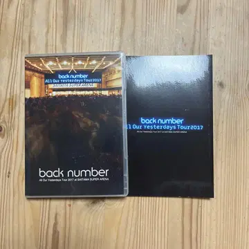 back number All Our Yesterdays Tour