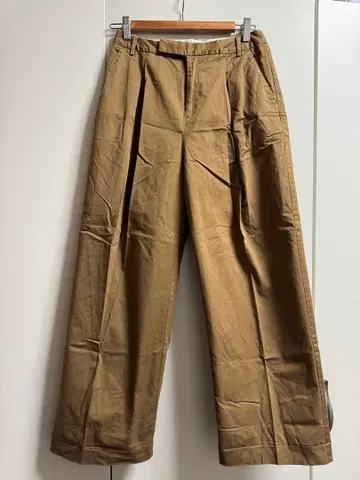 URBAN RESEARCH DOORS 코튼 턱 와이드 팬츠 38