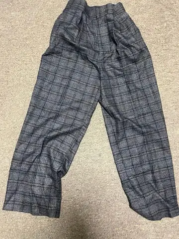 ROPE PICNIC 그레이 계열 체크 캐주얼 팬츠 36