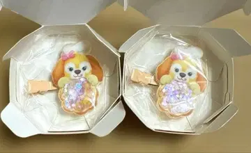 더피 프렌즈 헤어 클립 쿠키앤 2개 세트