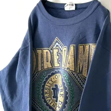 노트르담 NOTREDAME 맨투맨 트레이닝복 탁한 블루 파랑 구제 의류