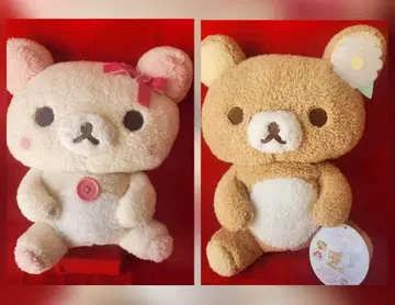 리락쿠마 코리락쿠마 옅은 볼 발그레 앉은 봉제 인형 XL 리락쿠마 화장품