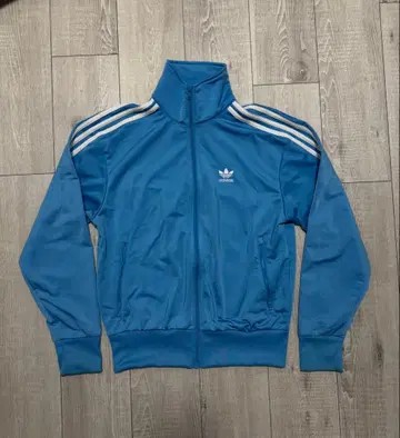 adidas 스카이블루 집업 저지 트랙 자켓
