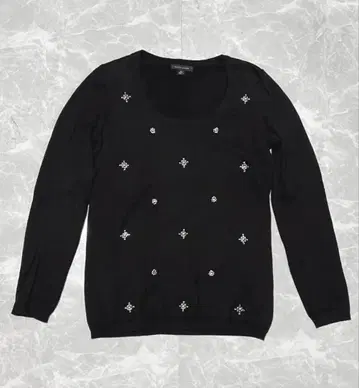 TOMMY HILFIGER 비쥬 니트 XS 블랙