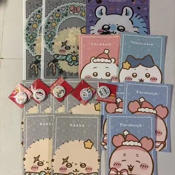 치이카와 (먼작귀) 세븐일레븐 노트 클리어 파일 캔 거울 묶음 판매