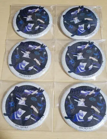 블루 록 나이트 축구 캔뱃지 글리터 우토라 타비토 6개