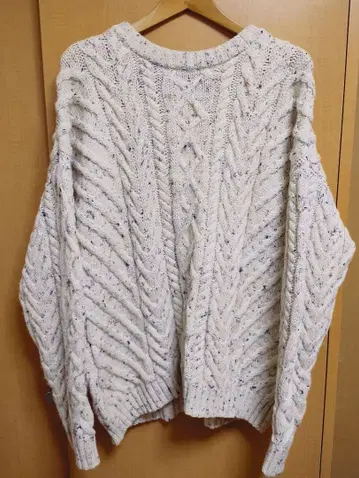 랜즈 엔드 피셔맨 울 케이블 니트 스웨터 (아란)