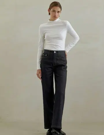 [ 새상품급 ] 아틀리에 나인*셀비지 와이드 기모 데님 팬츠