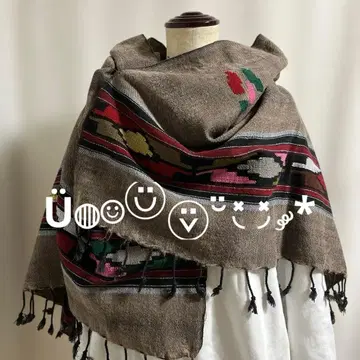 네팔제 아시안 에스닉 민족 스톨 구제 의류 인테리어 무릎담요