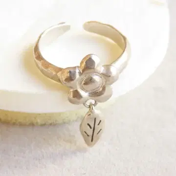 마리콴트 데이지 잎 silver 반지 실버 반지