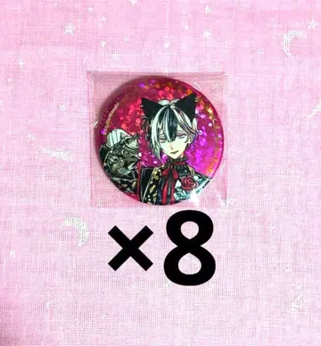 악마 집사와 검은 고양이 아쿠네코 난자타운 홀로그램 캔뱃지 벨리안 세트