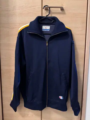 Champion 네이비 집업 저지 L 빈티지