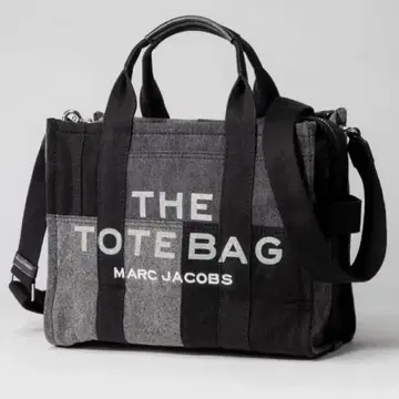 새상품 마크제이콥스 더 데님 스몰 토트백 블랙