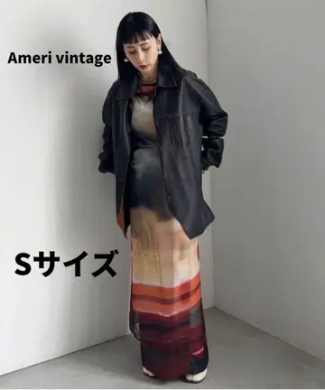 [ Ameri ] DAIRY LIFE SCENERY SHEER SKIRT