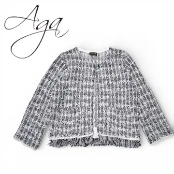 [새상품급] Aga 야마다야 스콧 클럽 고급 트위드풍 자켓 성인 M