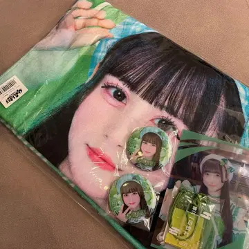 [세트 할인] iLiFE! 와카바노아 빅 타월 캔뱃지 부적 클리어 카드