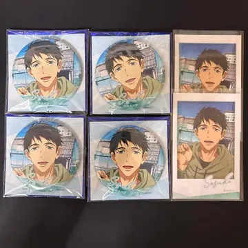 Free!FS 포토 카드 캔뱃지 hometown 야마자키 소스케