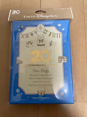 디즈니씨 더피 20주년 엽서 케이스 포함