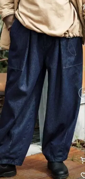 새상품 써니클라우드 안감 플리스 부카 청바지 L 남성용