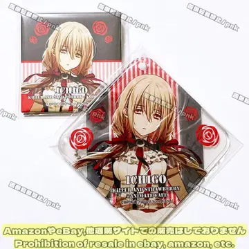 살스토 이치고 애니카페 캔뱃지 클리어 키링 2개 세트