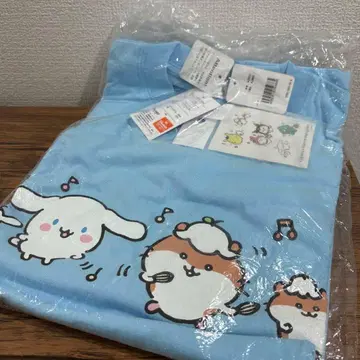 익일 배송 미사용 나가노 x 산리오 티셔츠 블루 M 사이즈