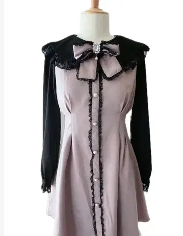 로지타 리본 브로치 원피스