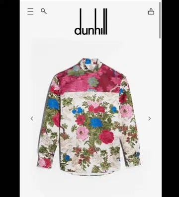 dunhill 꽃무늬 긴팔 셔츠