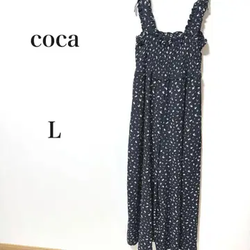 coca 코카 셔링 올인원 꽃무늬 살로펫 여름 사양 네이비